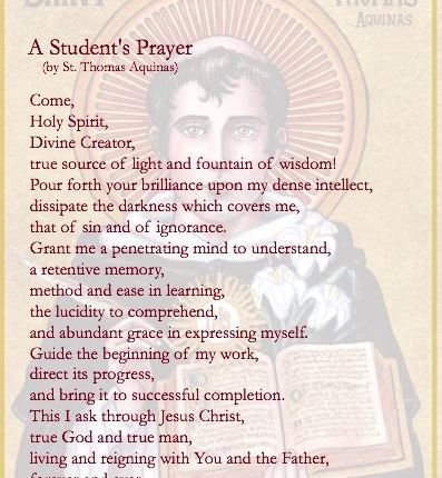 SJW Version of “A Student’s Prayer” by St. Thomas Aquinas